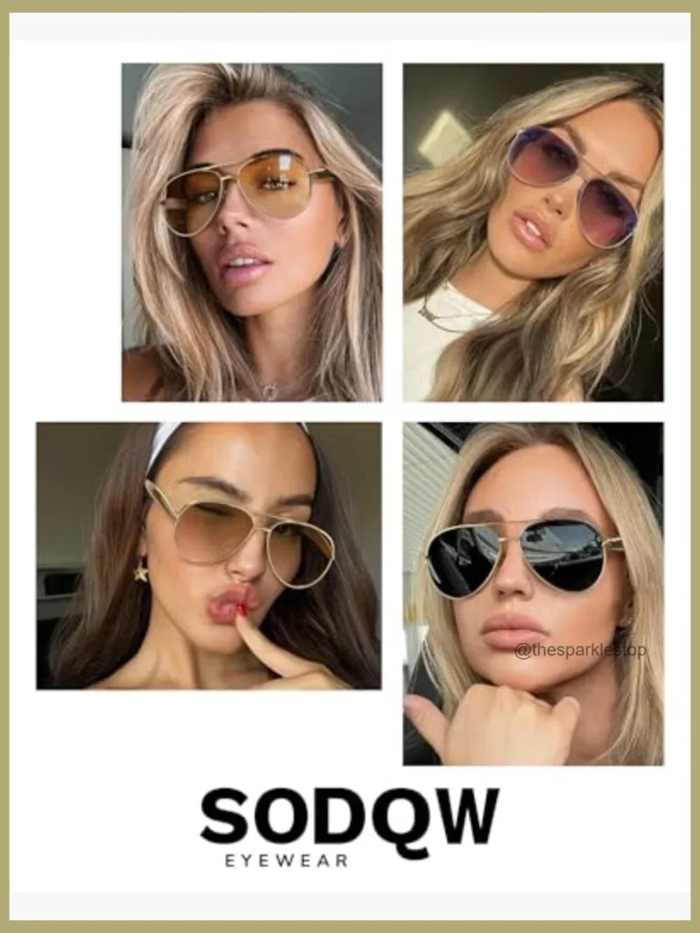 Metal Frame Aviator Sunglasses Polarized UV400 Protection